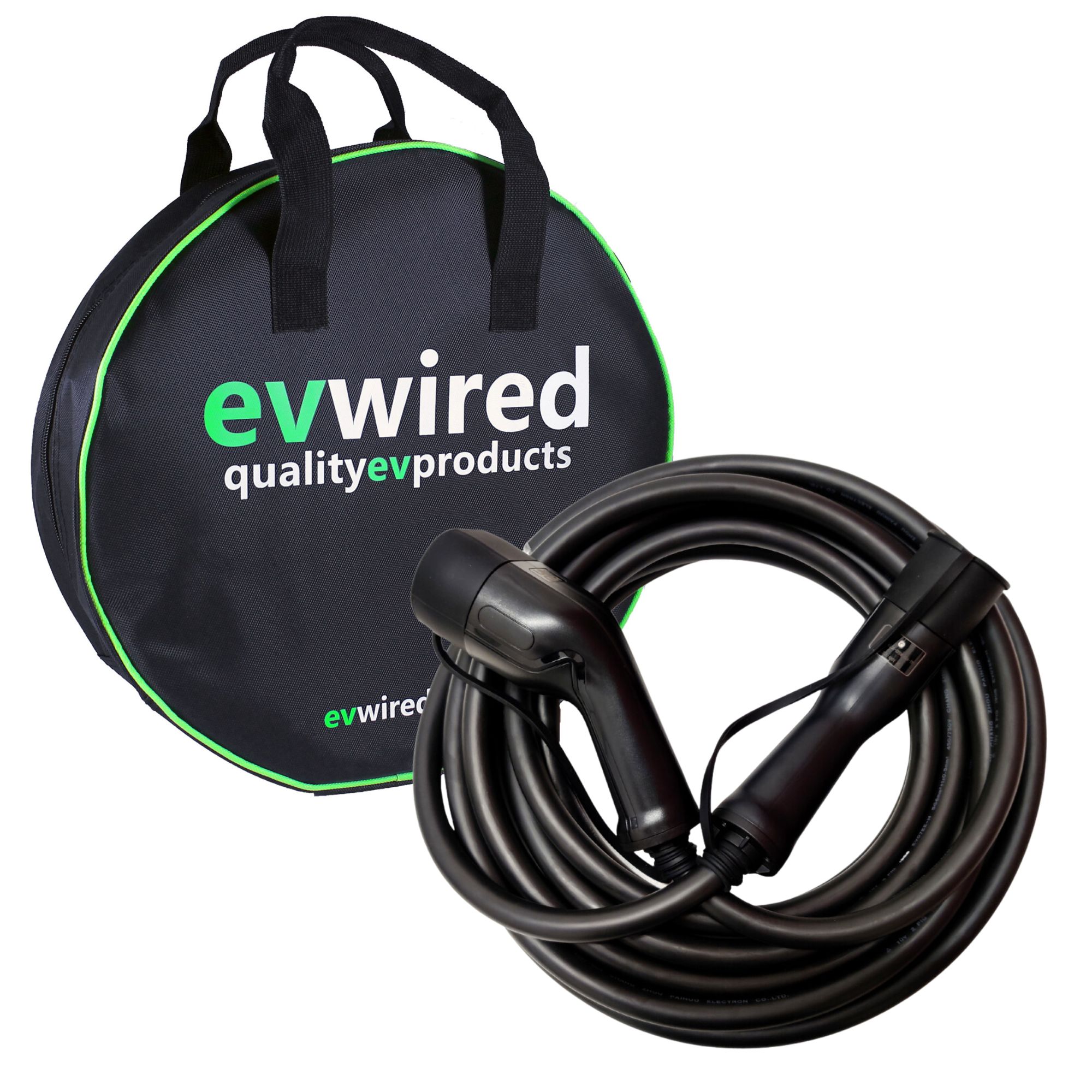 Câble de recharge pour voiture électrique et hybride Plug-in - Type 2 vers type  2, triphasé, 32 A, 22 kW, 10 m