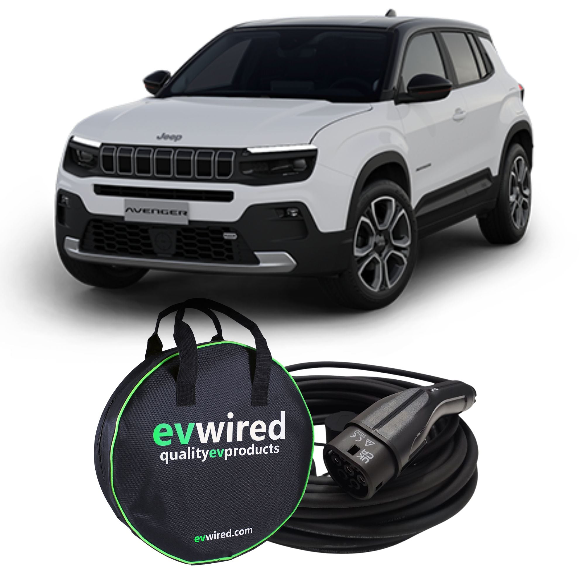 Jeep Avenger EV Charging Cable | Fast & Free UK Delivery