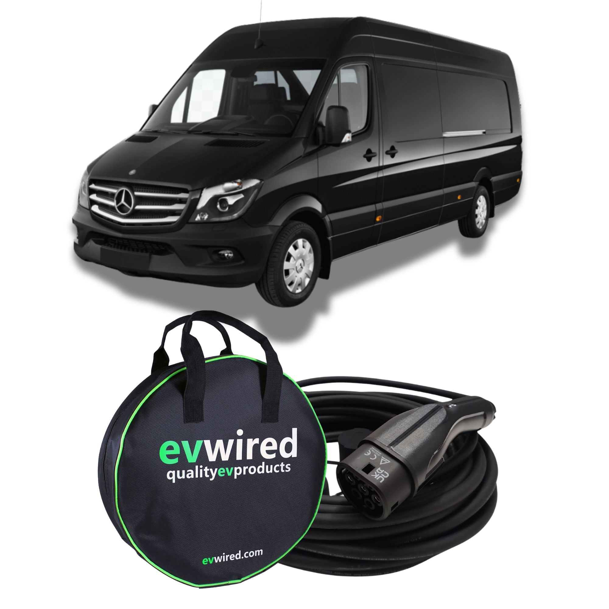 Mercedes e-Sprinter EV Charging Cable | Fast & Free UK Delivery