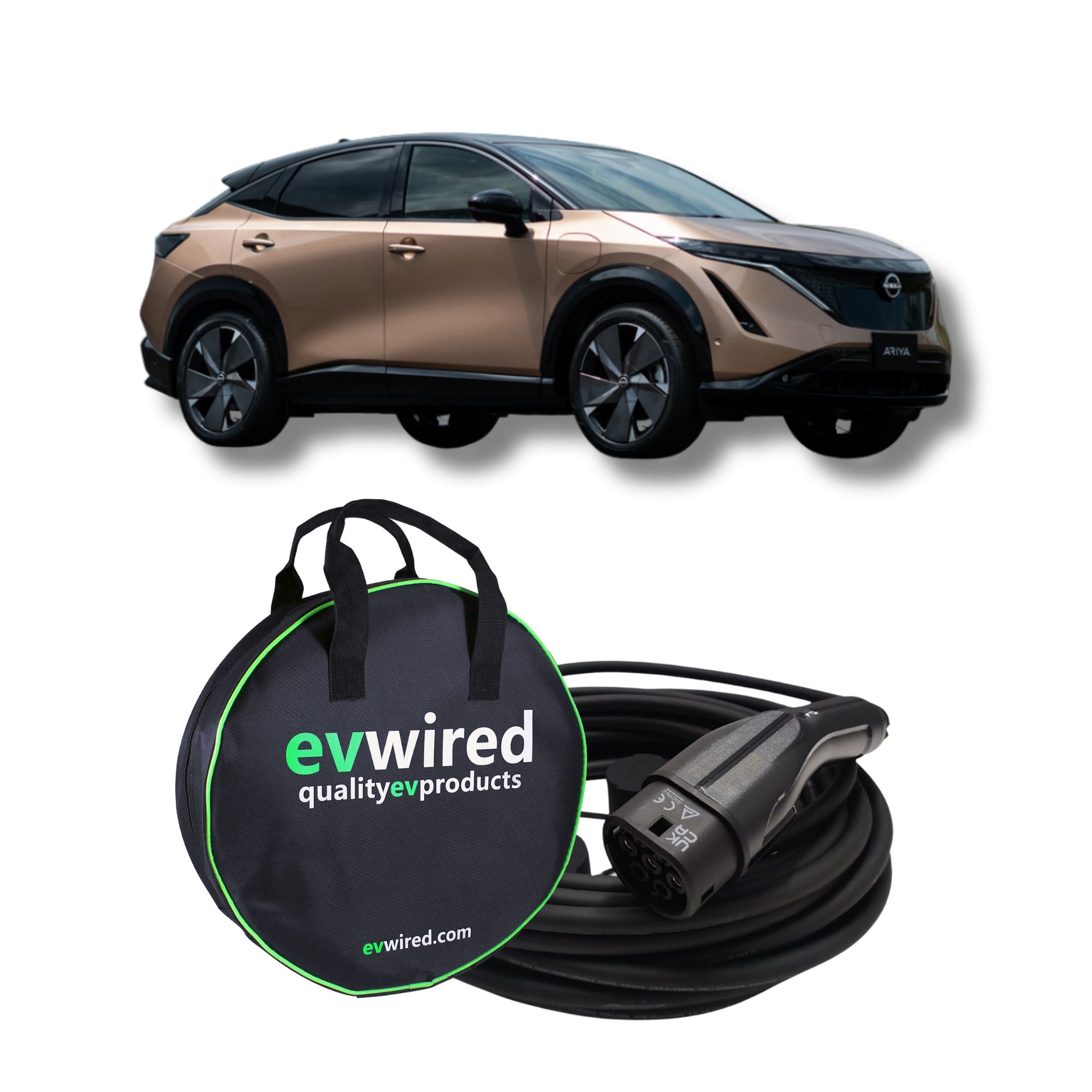 Nissan Ariya EV Charging Cable | Fast & Free UK Delivery Nissan Ariya EV Charging Cable | Fast & Free UK Delivery